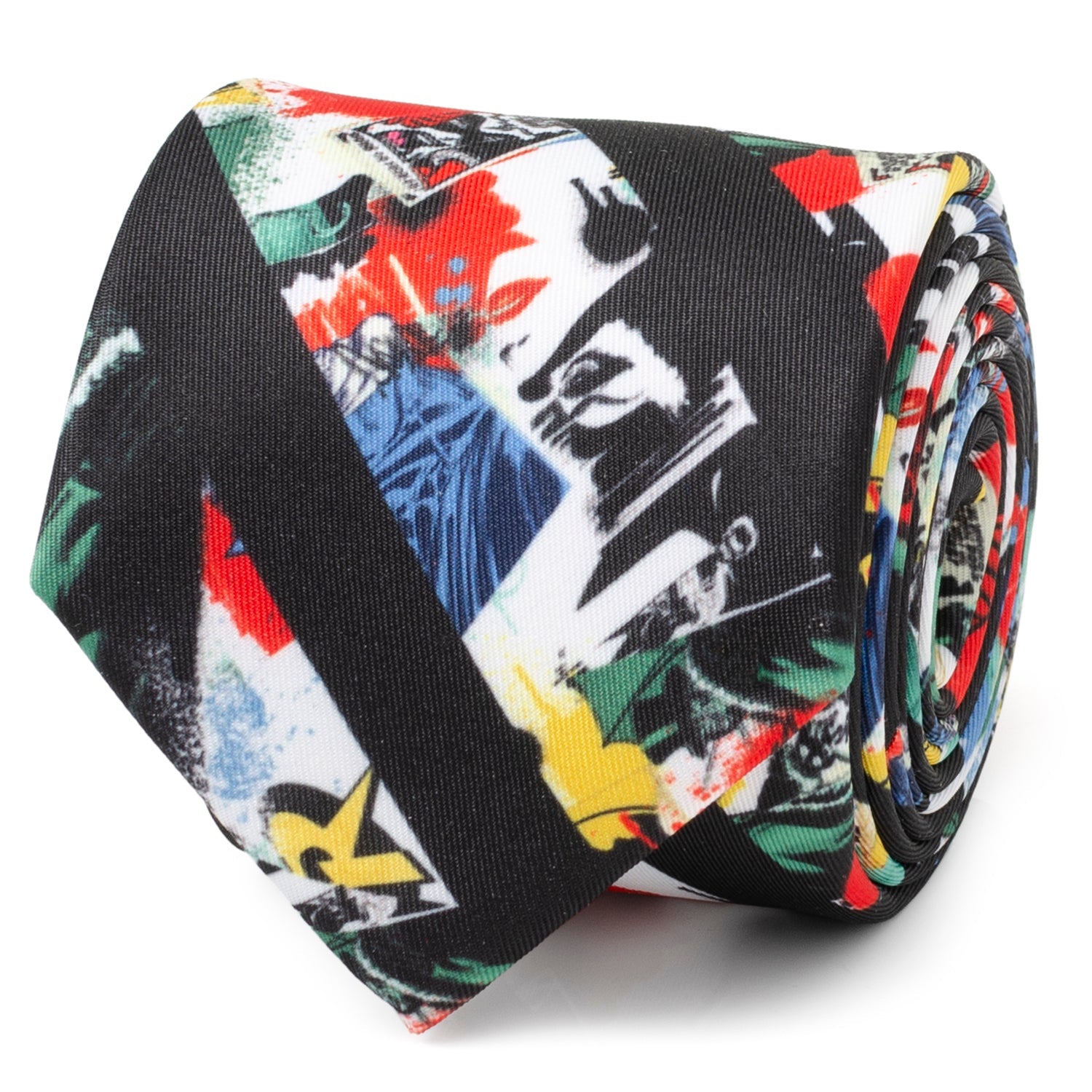 DC Batman Chaos Stripe Men's Tie - Officially licensed DC Comics necktie available at XSREZ