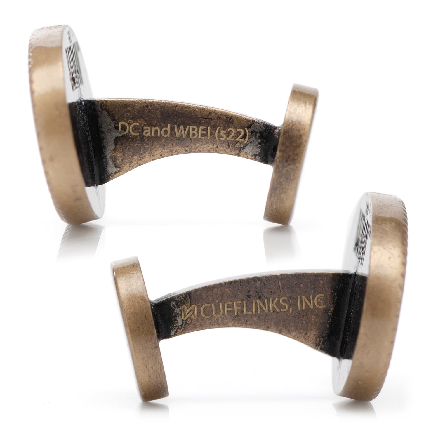 DC Batman Wayne Monogram Gold Cufflinks - product detail