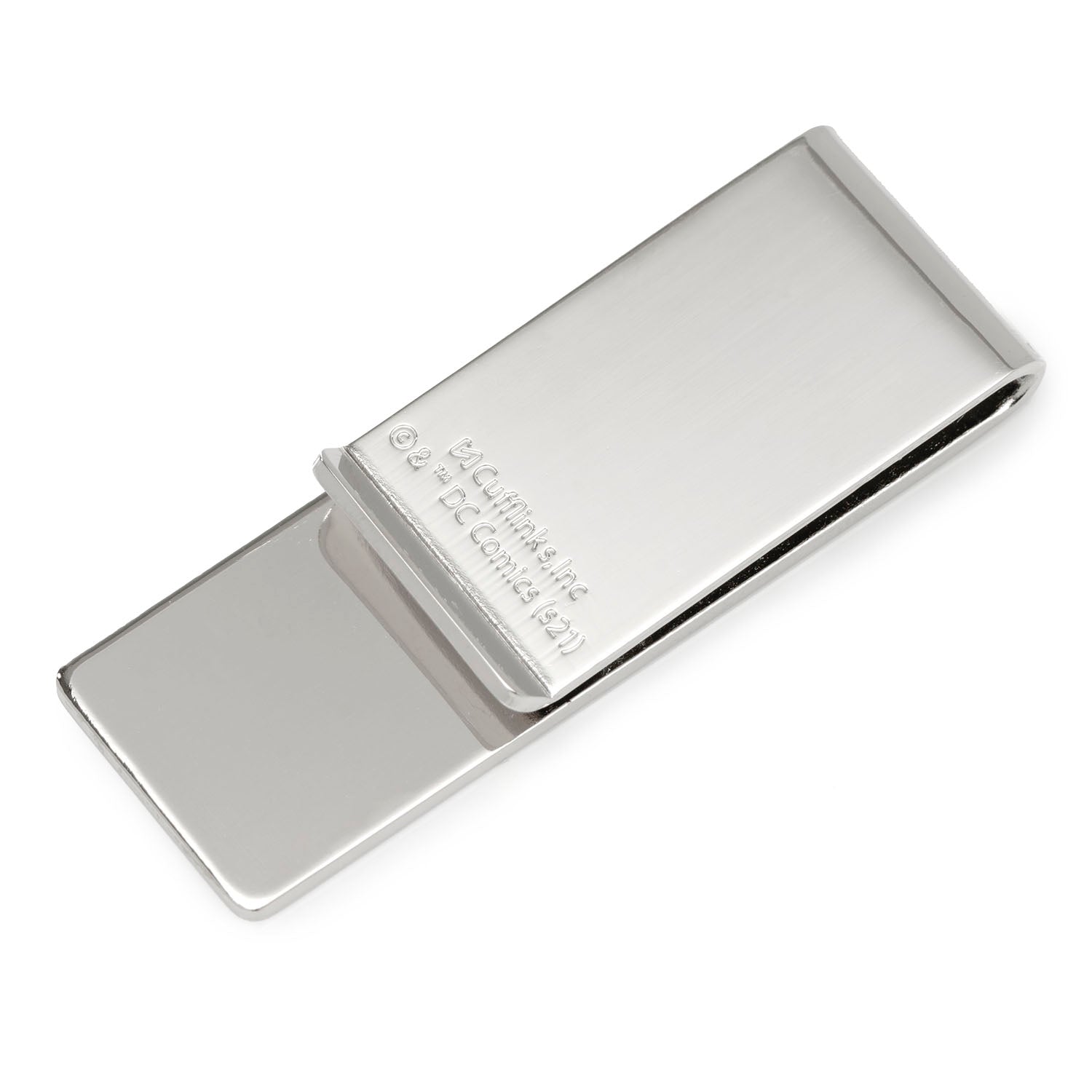 DC Justice League Money Clip - close-up detail view
