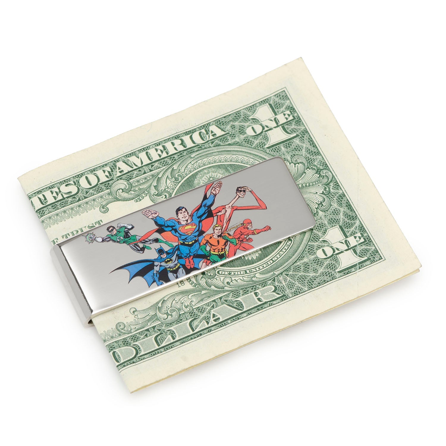 DC Justice League Money Clip - alternate angle