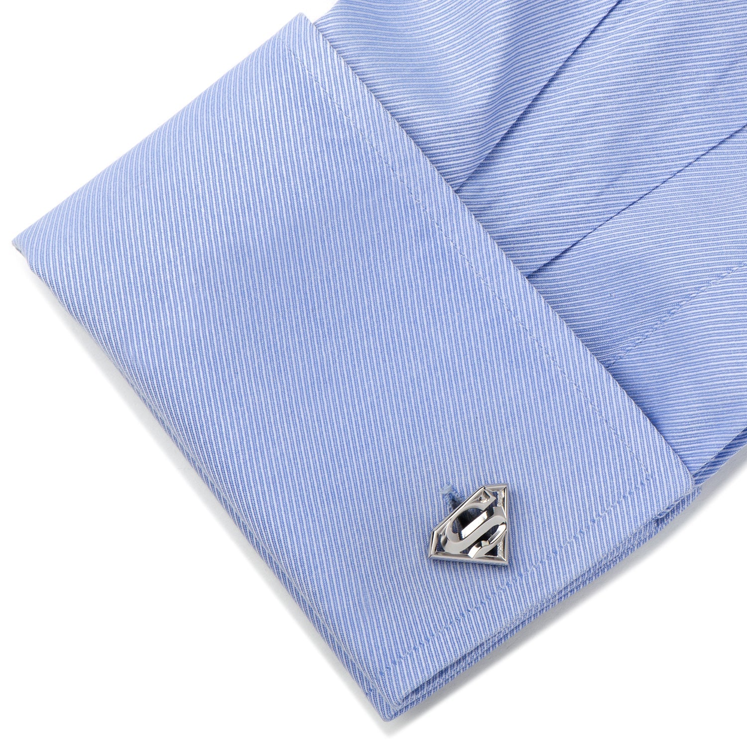 DC Superman Stainless Steel Cufflinks - alternate angle