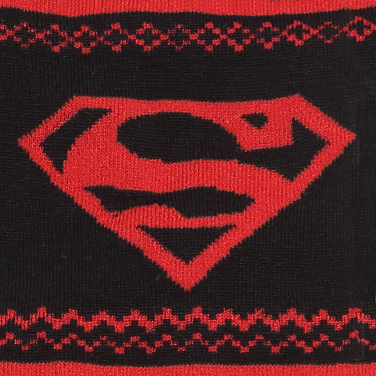 DC Superman Fair Isle Socks - alternate angle