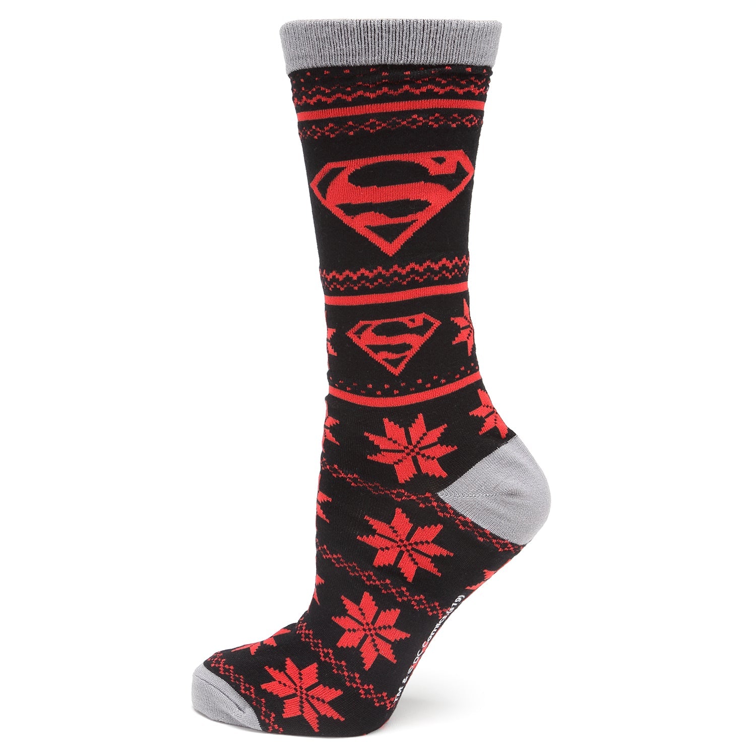 DC Superman Fair Isle Socks - Officially licensed DC Comics socks available at XSREZ