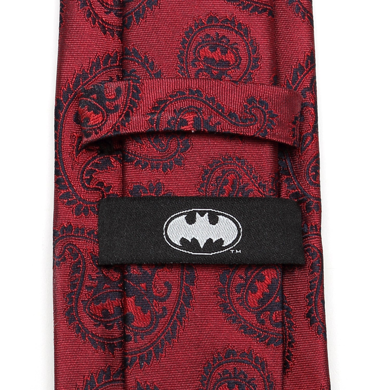 DC Batman Red Paisley Tie - additional view