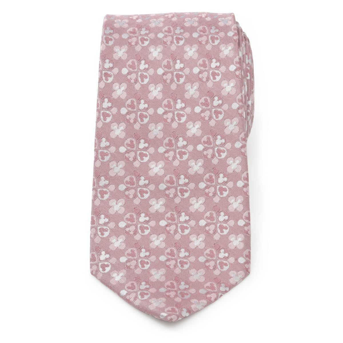 Disney Mickey Mouse Silhouette Blossom Pink Men's Tie
