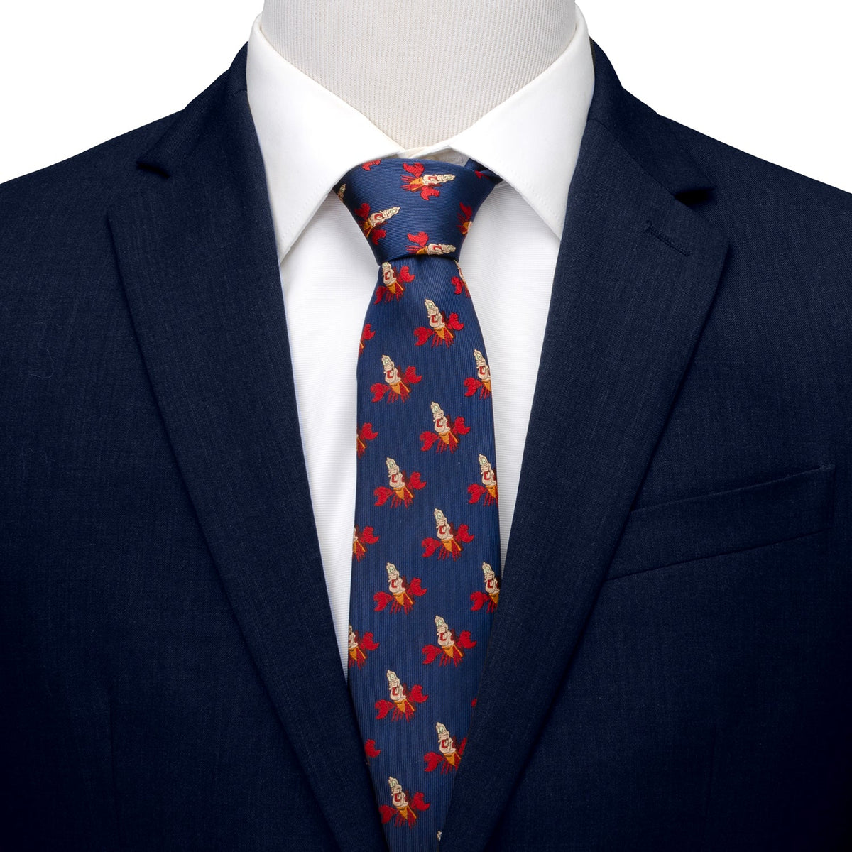 Disney The Little Mermaid Sebastian Hidden Message Blue Men's Tie