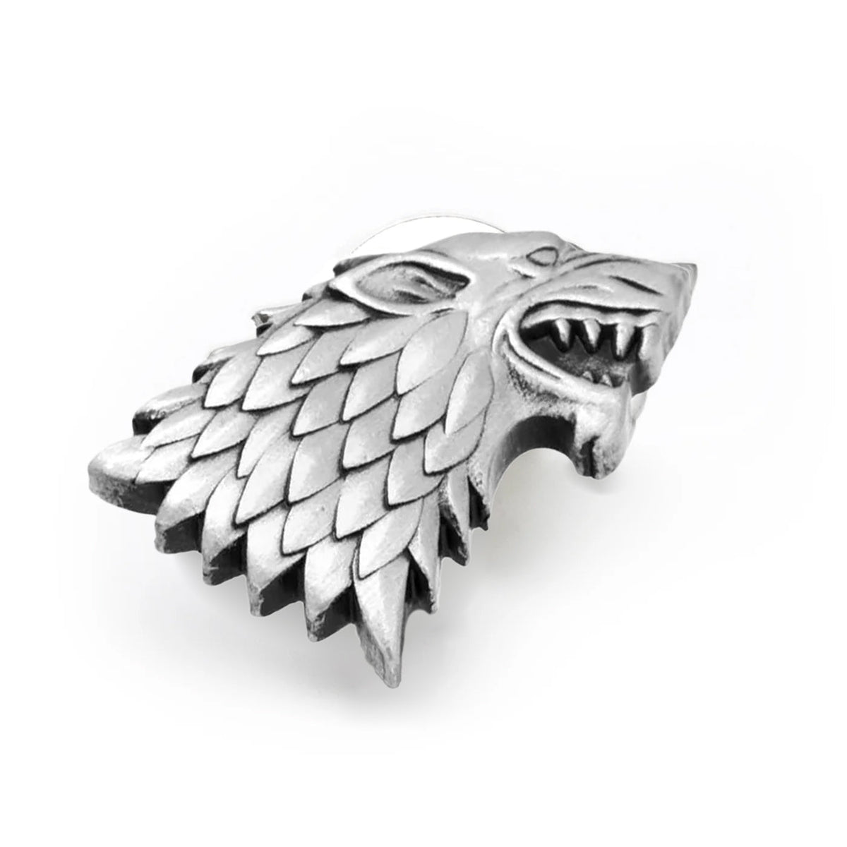 Game of Thrones Stark Direwolf Antiqued Lapel Pin