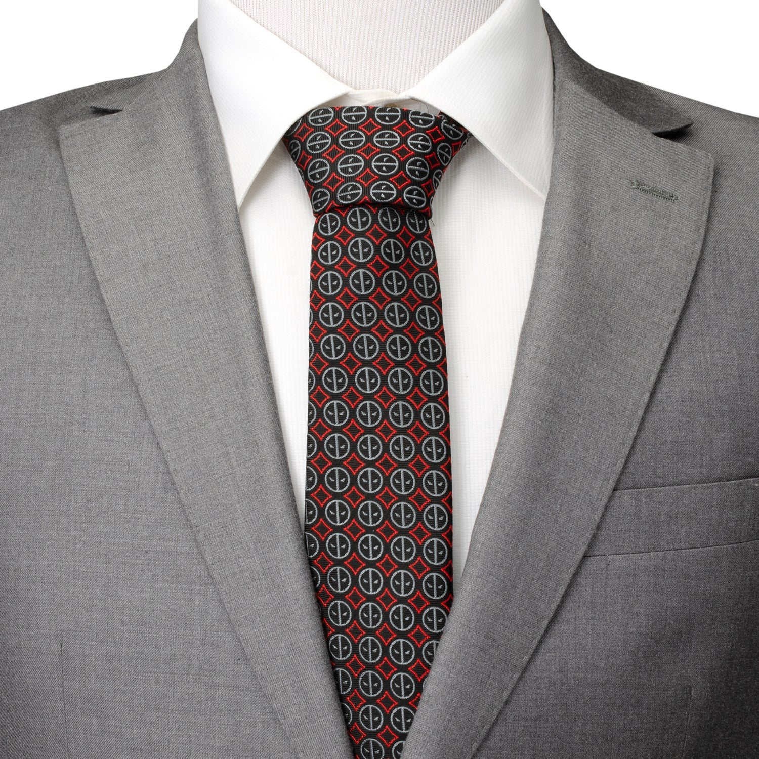 Marvel Deadpool Men's Black Tie