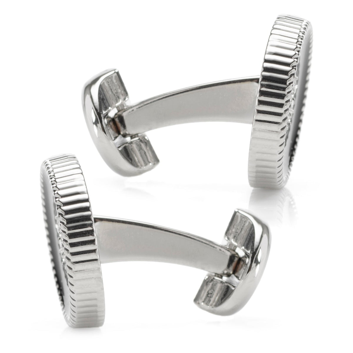 Crystal Button Rope Cufflinks