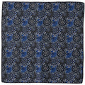 Navy Floral Pocket Square