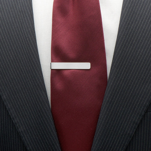 Always and Forever Hidden Message Tie Bar - close-up detail view