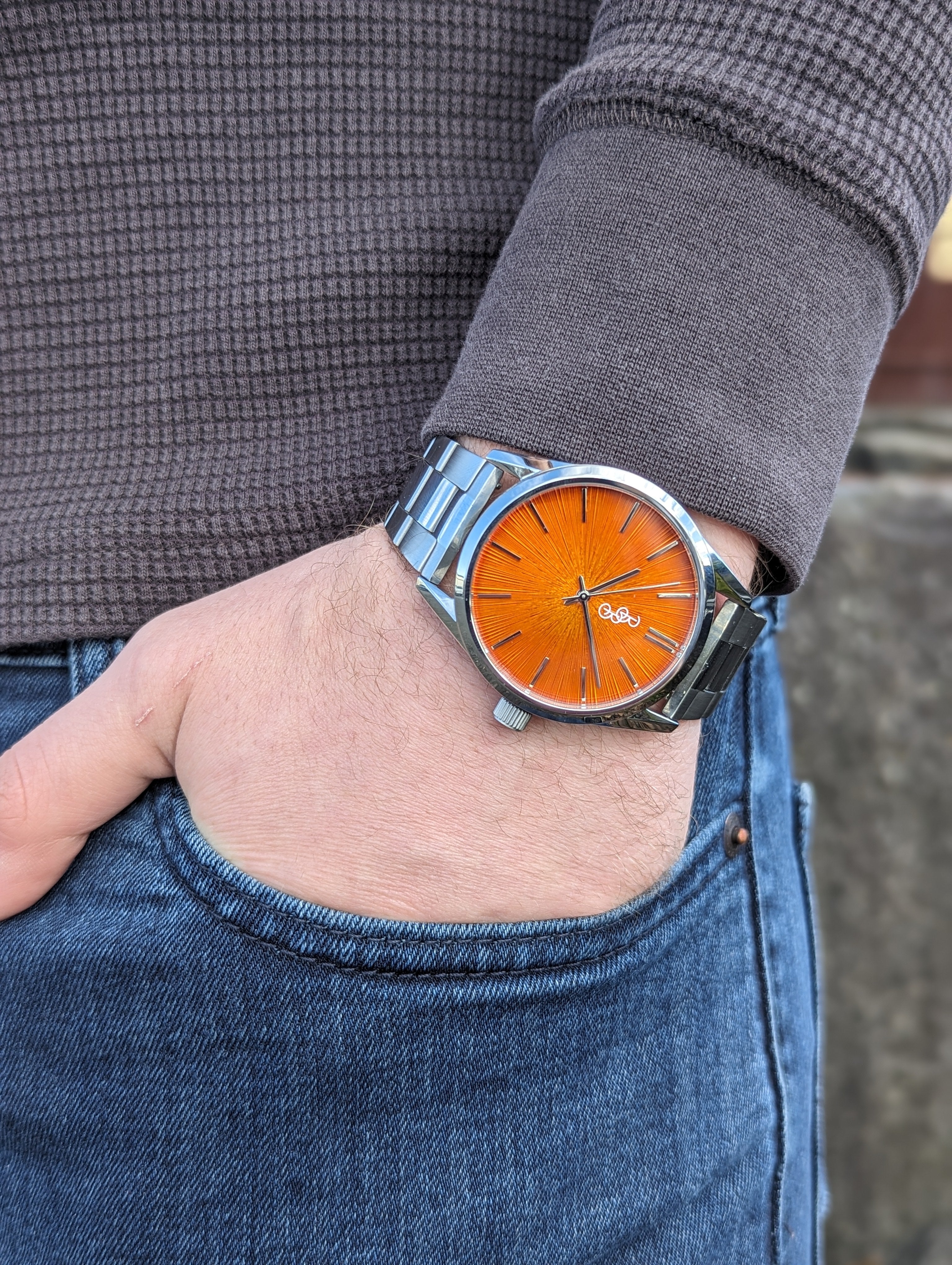Orange Sunburst Watch - additional view