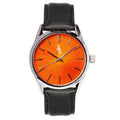 Orange Sunburst Watch - alternate angle