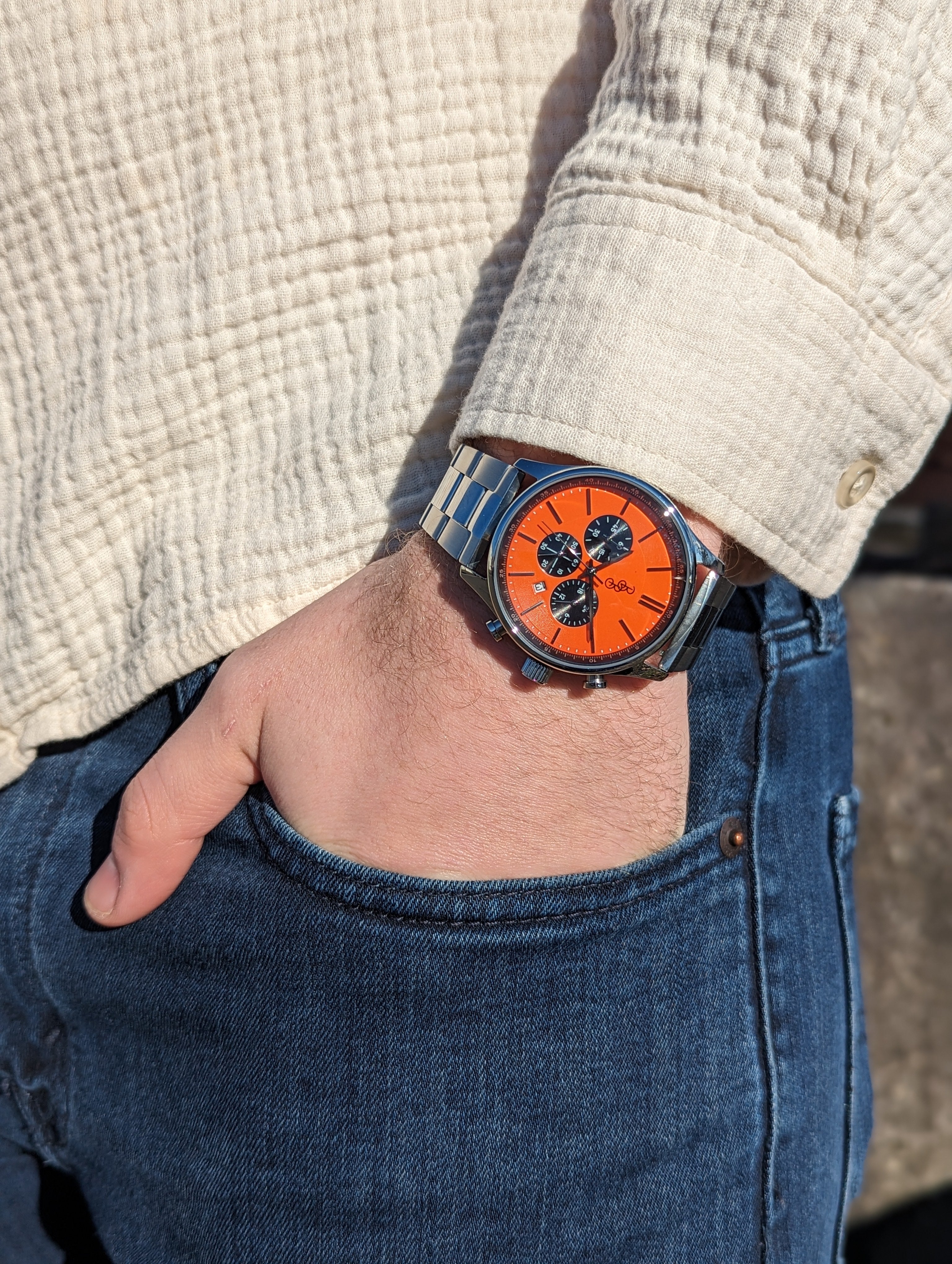 Orange and Black Chronograph - product detail