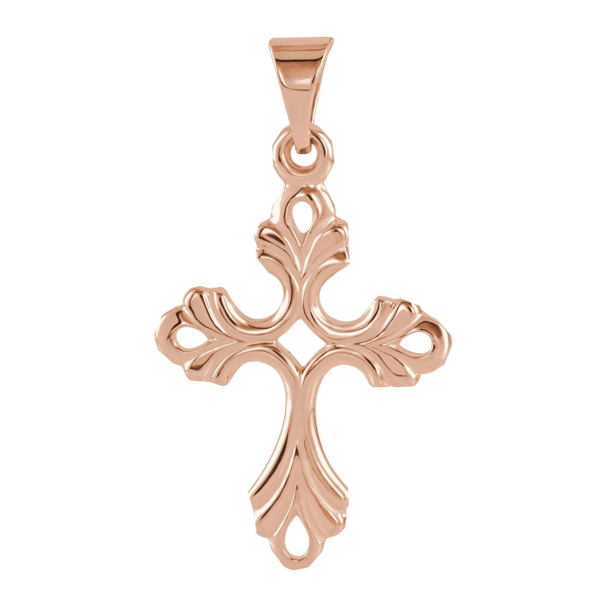 Scrolled Cross Pendant