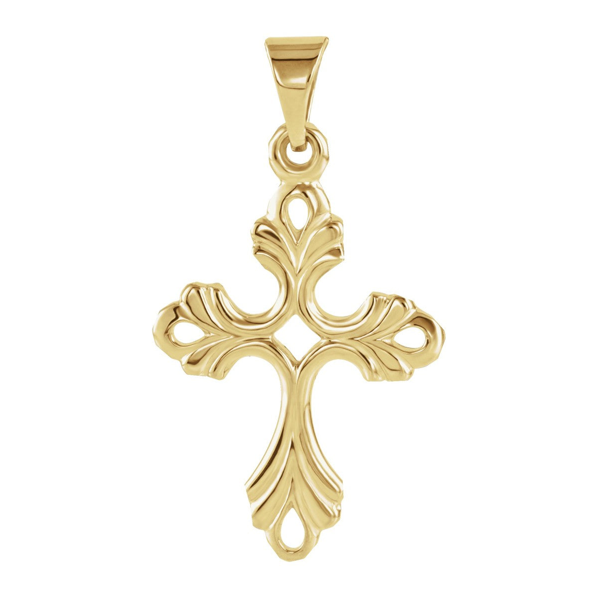 Scrolled Cross Pendant