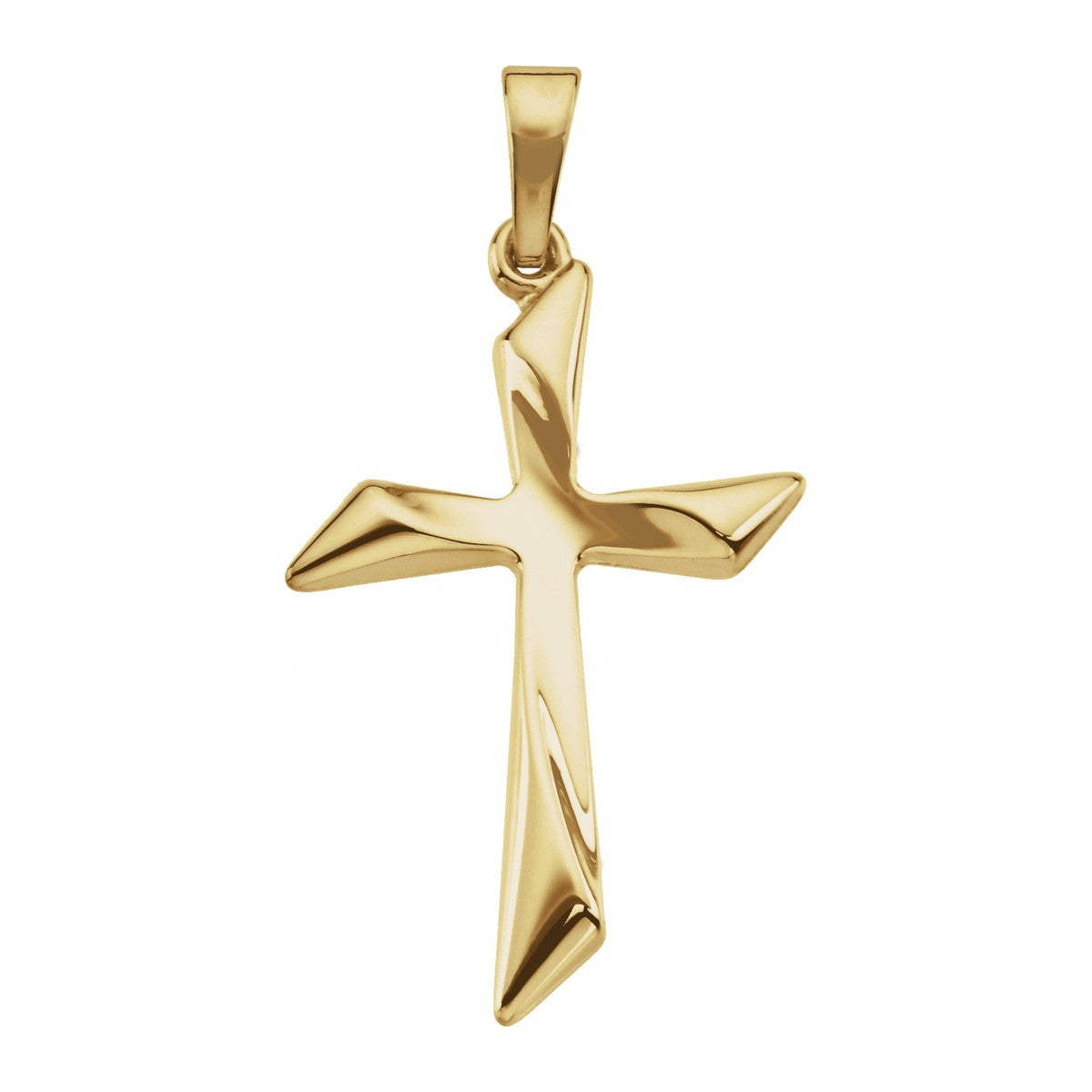 Modern Freeform Cross Pendant
