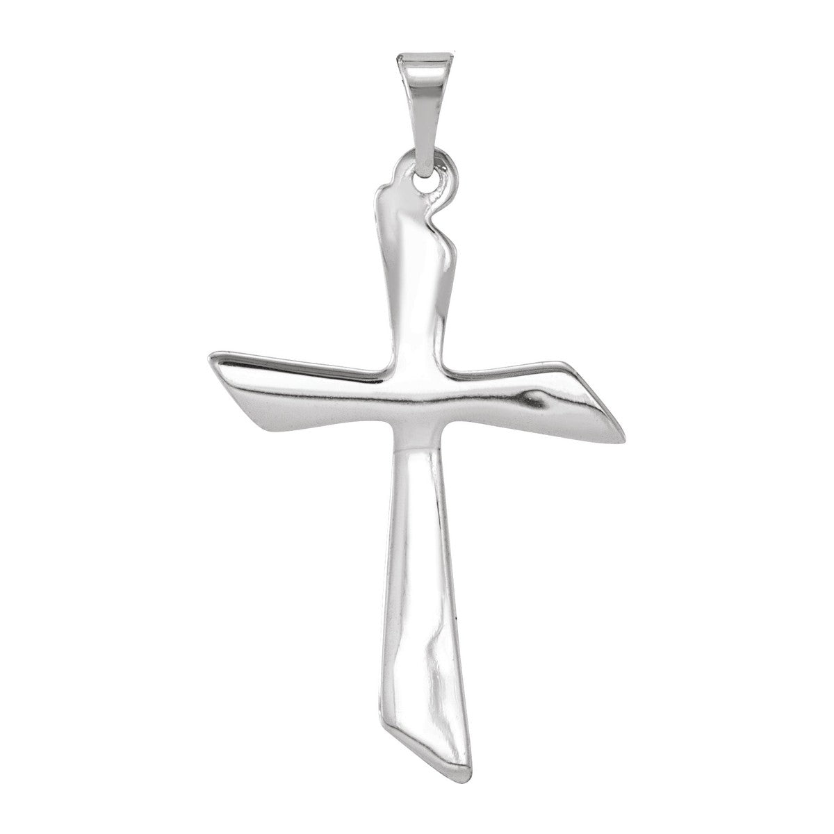 Modern Freeform Cross Pendant
