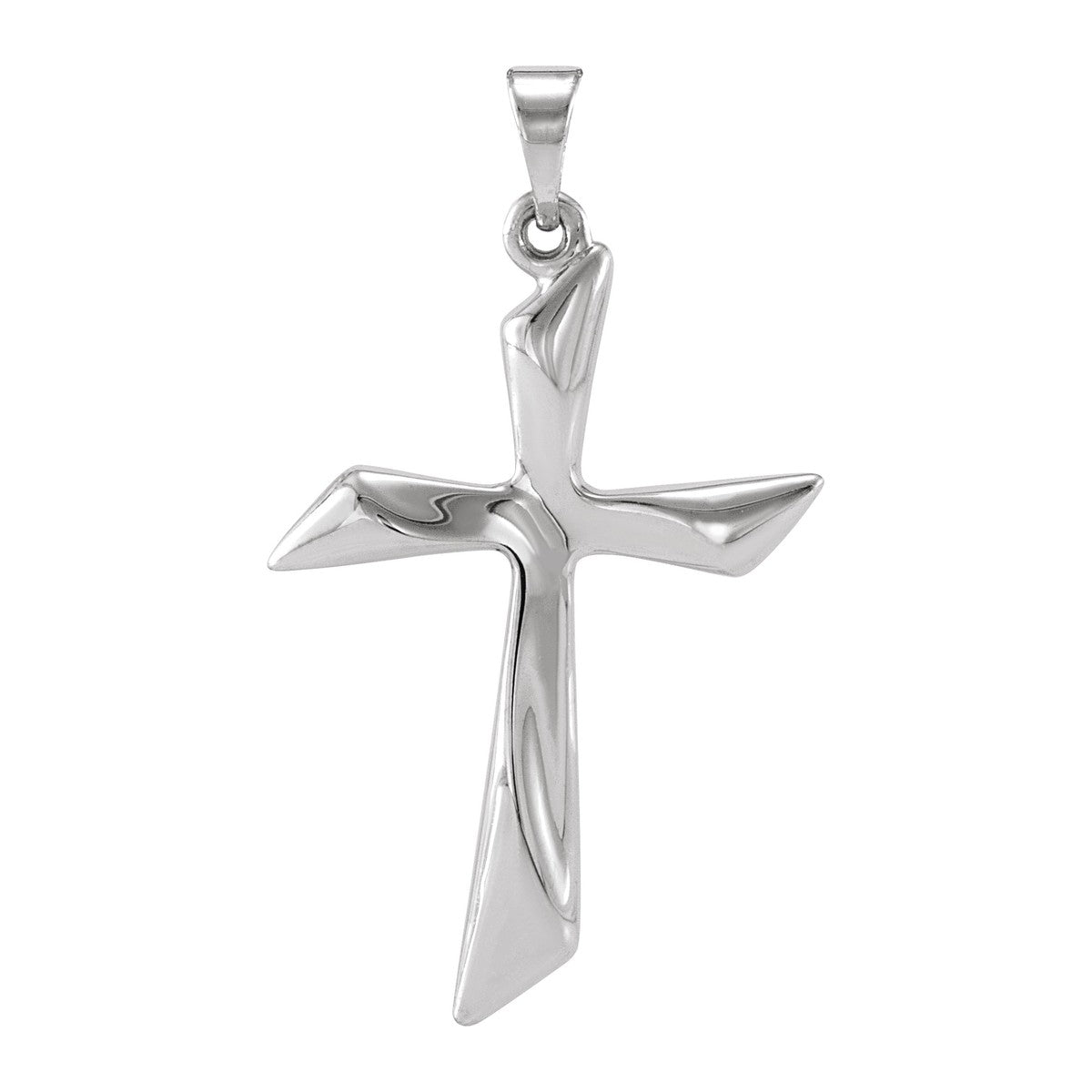 Modern Freeform Cross Pendant