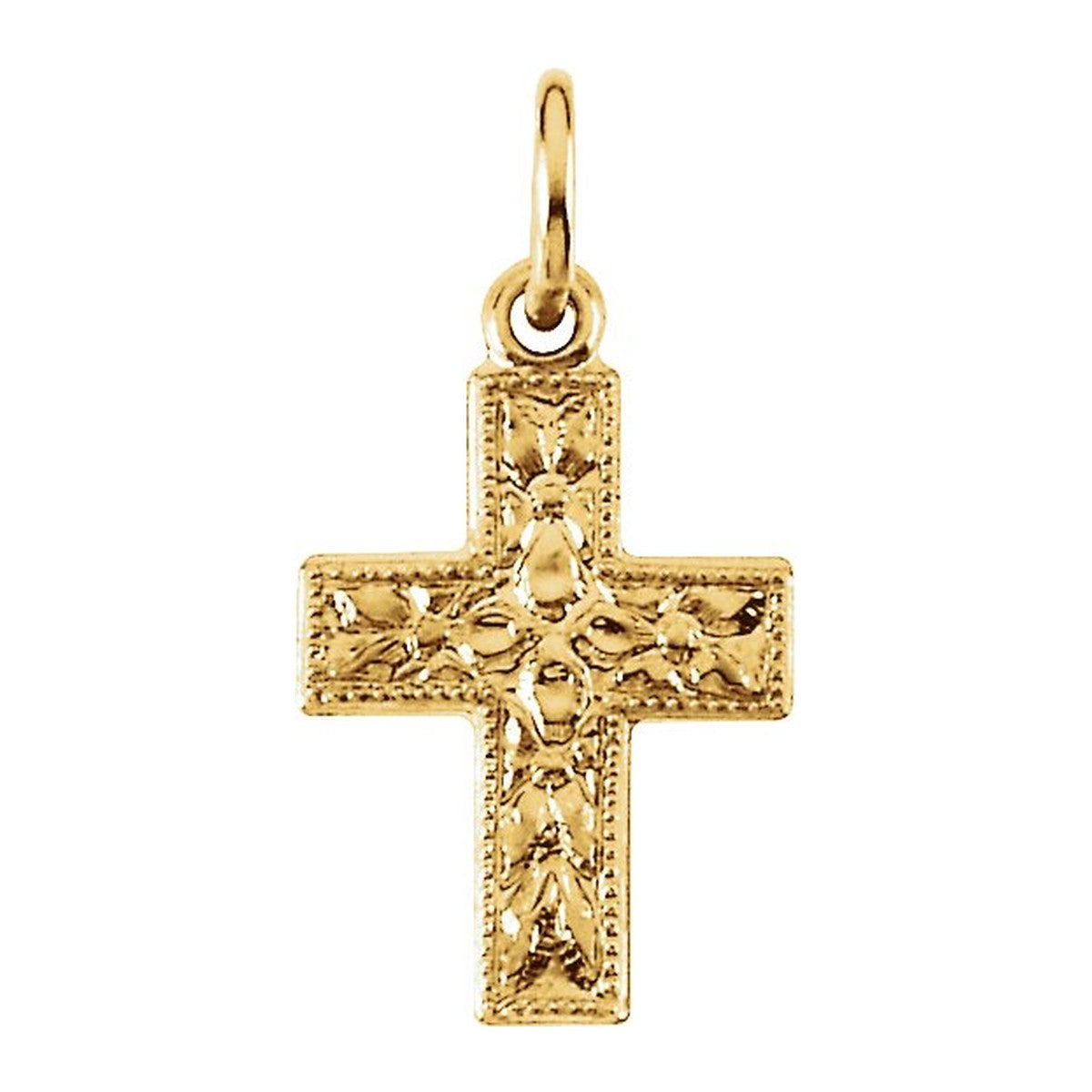Petite Floral Cross Pendant