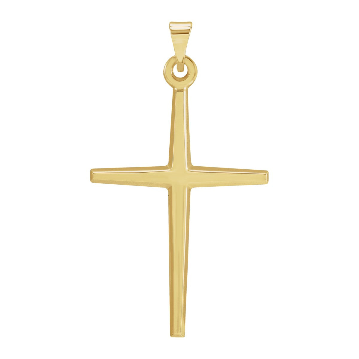 Pointed Tapered Cross Pendant