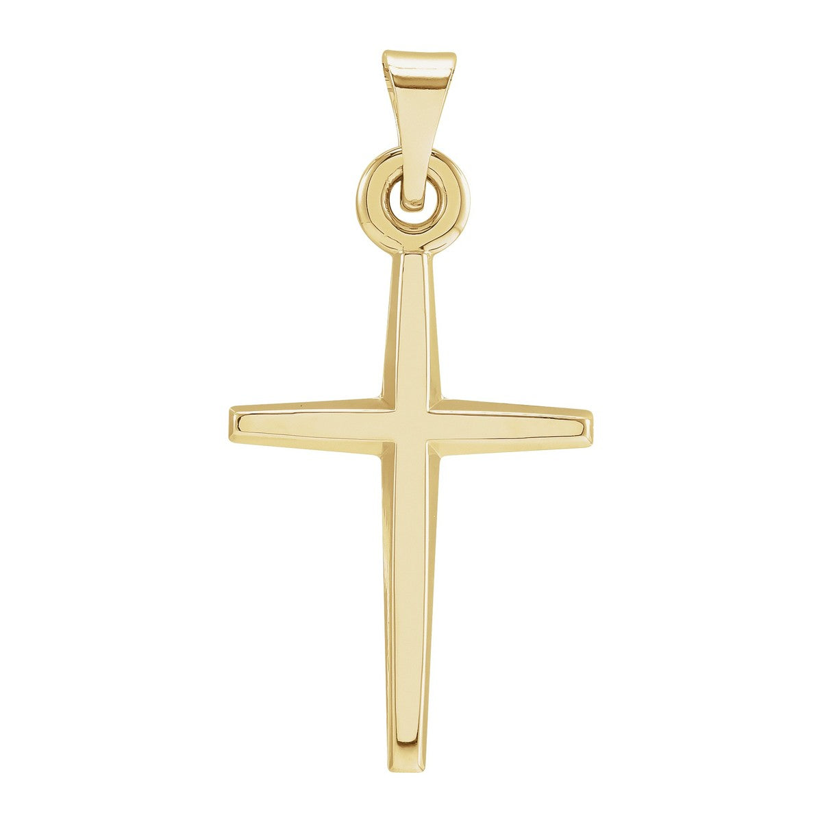 Pointed Tapered Cross Pendant