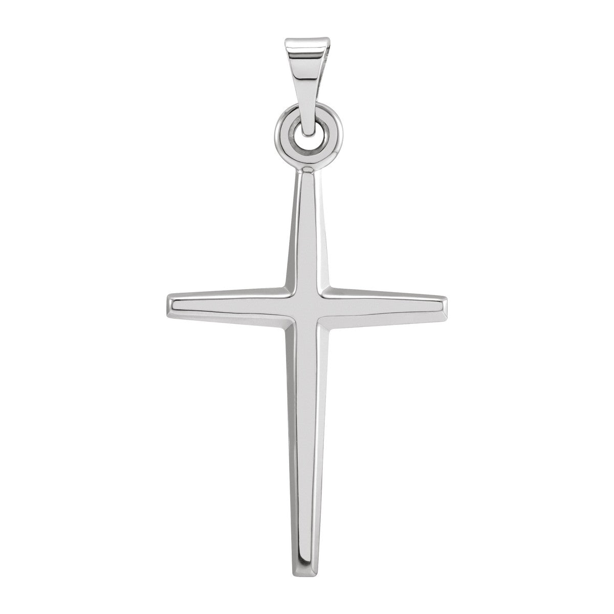 Pointed Tapered Cross Pendant