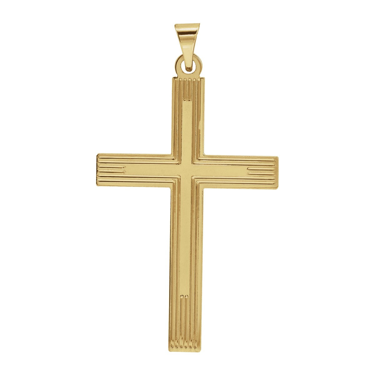 Lined Cross Pendant