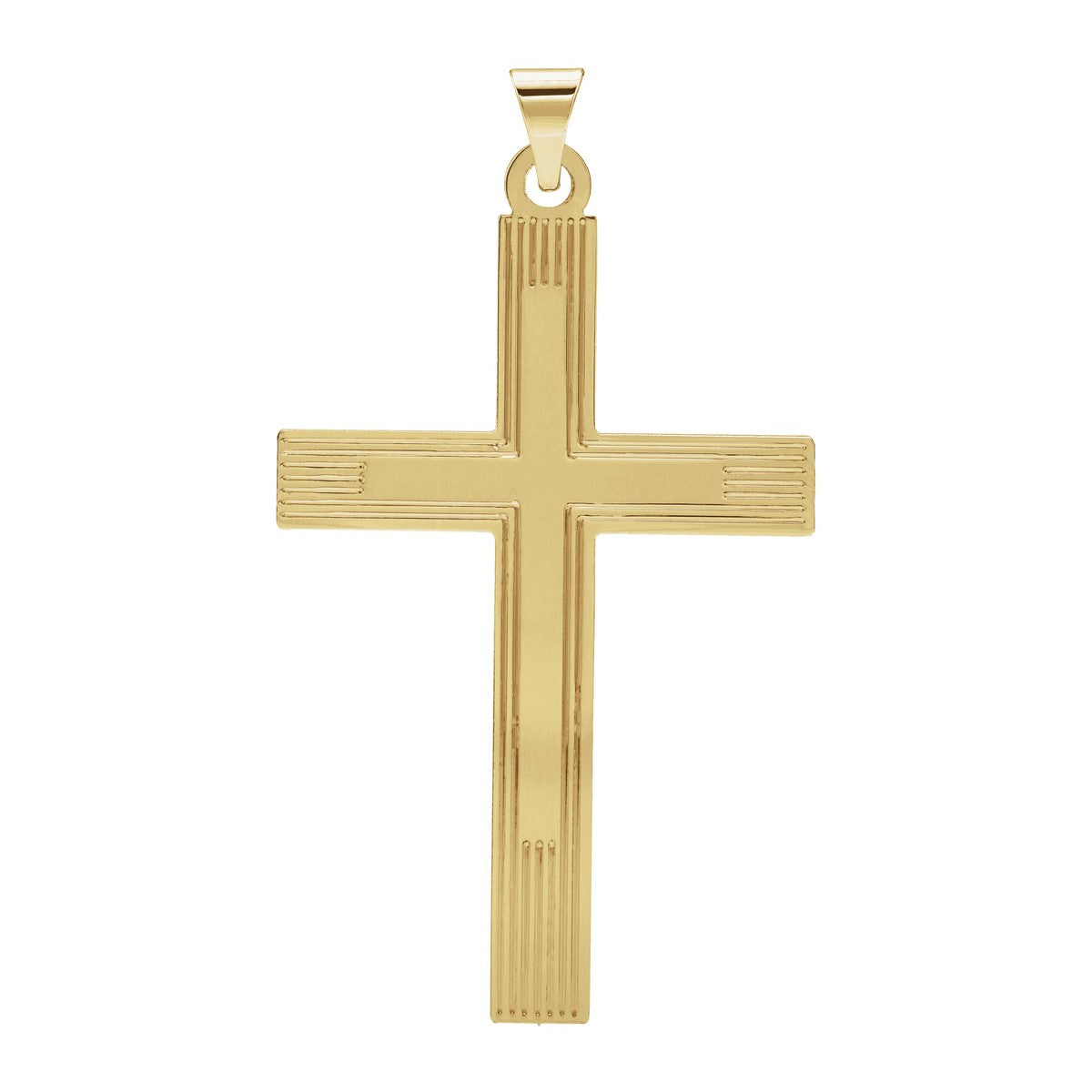 Lined Cross Pendant