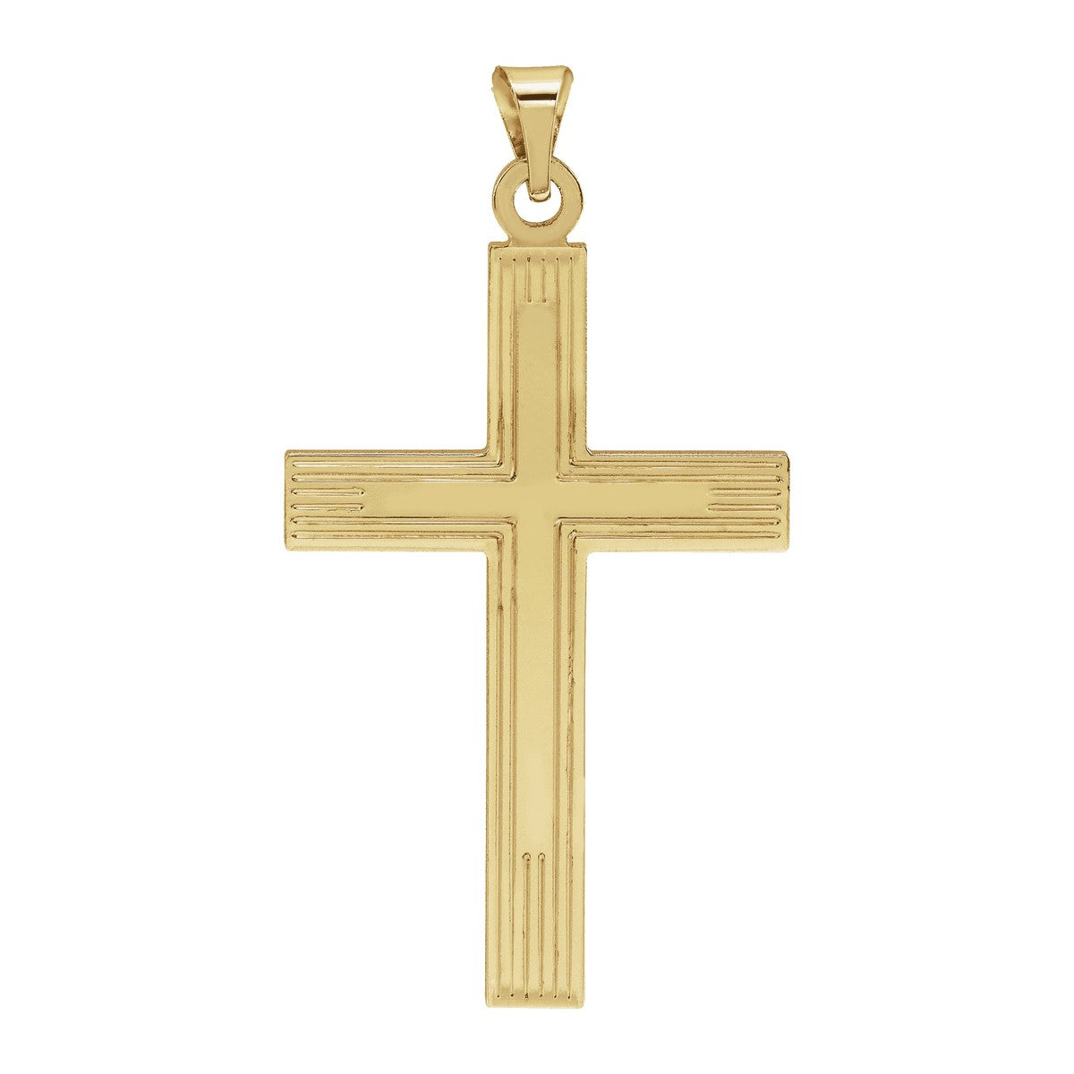 Lined Cross Pendant