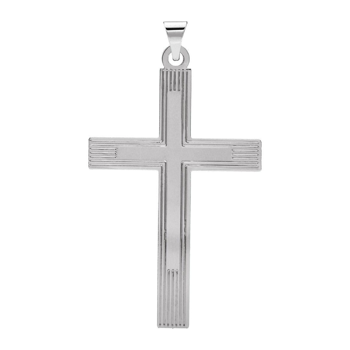Lined Cross Pendant