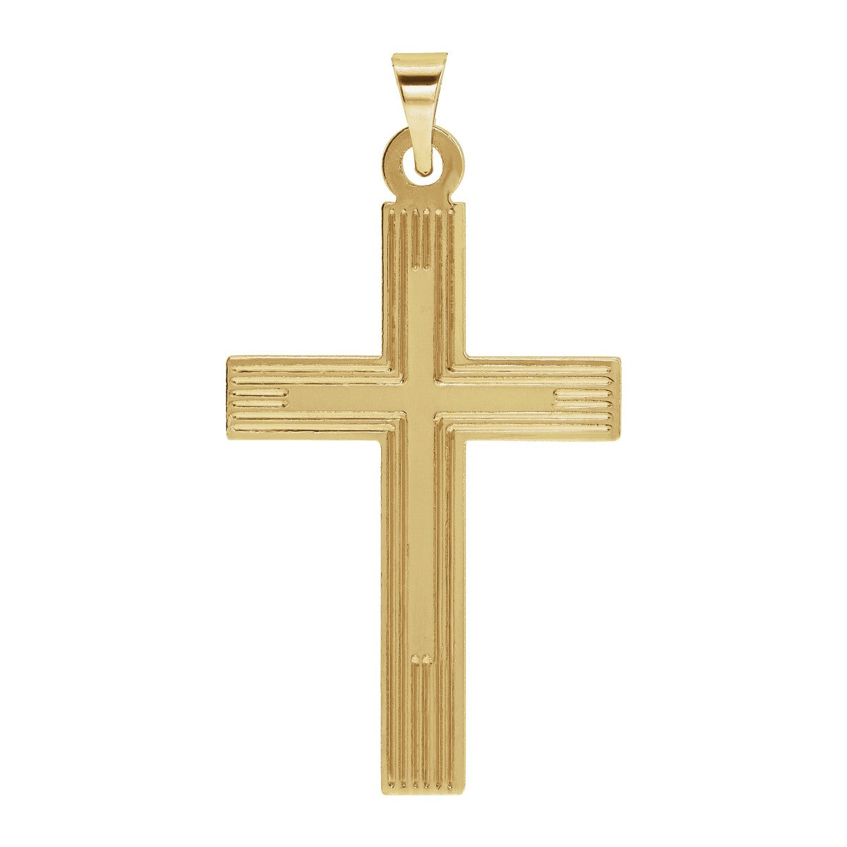 Lined Cross Pendant