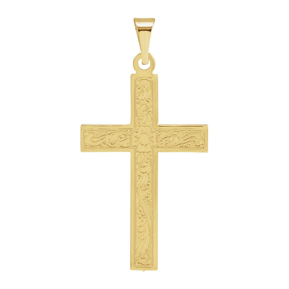 Large Satin Cross Pendant