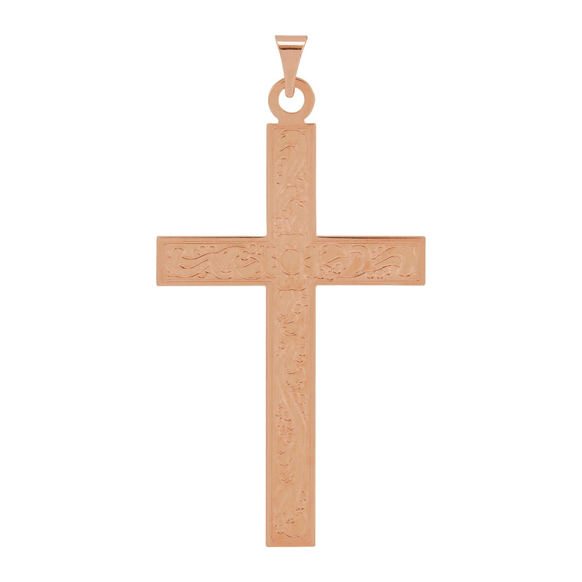 Large Satin Cross Pendant