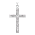 Large Satin Cross Pendant