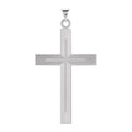 Ribbed Cross Pendant