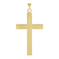 Geometric Line Cross Pendant