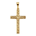 Floral Pattern Cross Pendant