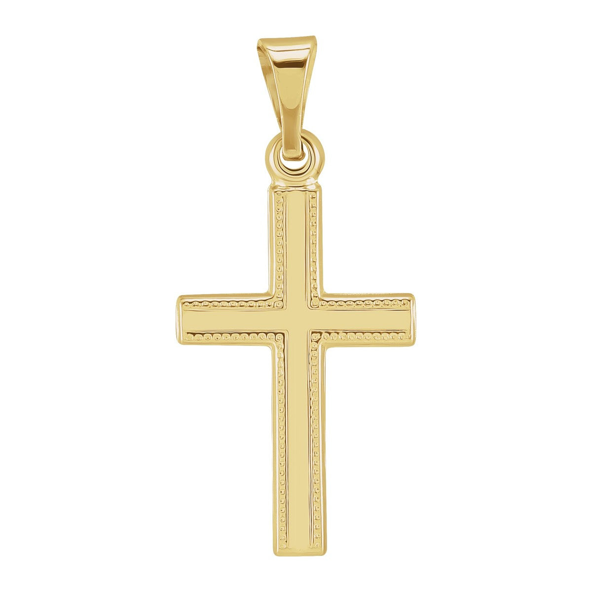 Beaded-Border Cross Pendant