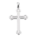 Outlined Budded Cross Pendant
