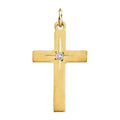 Diamond Accent Cross Pendant