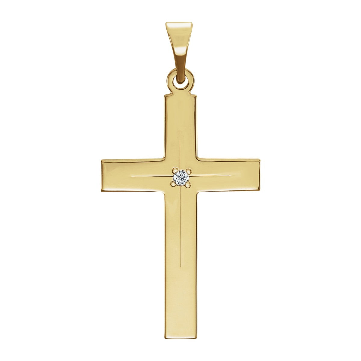 Diamond Accent Cross Pendant