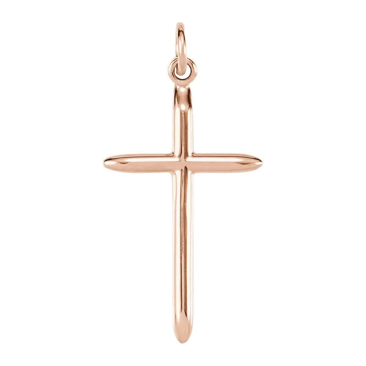Slim Tube Cross Pendant