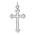 Open Budded Cross Pendant
