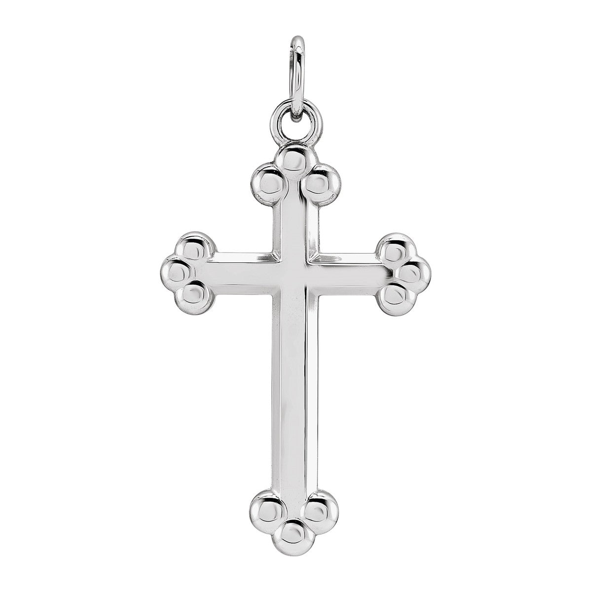 Open Budded Cross Pendant