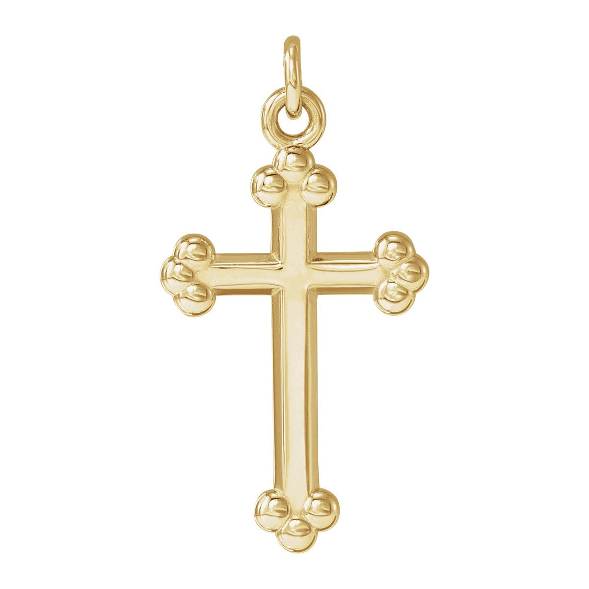 Open Budded Cross Pendant