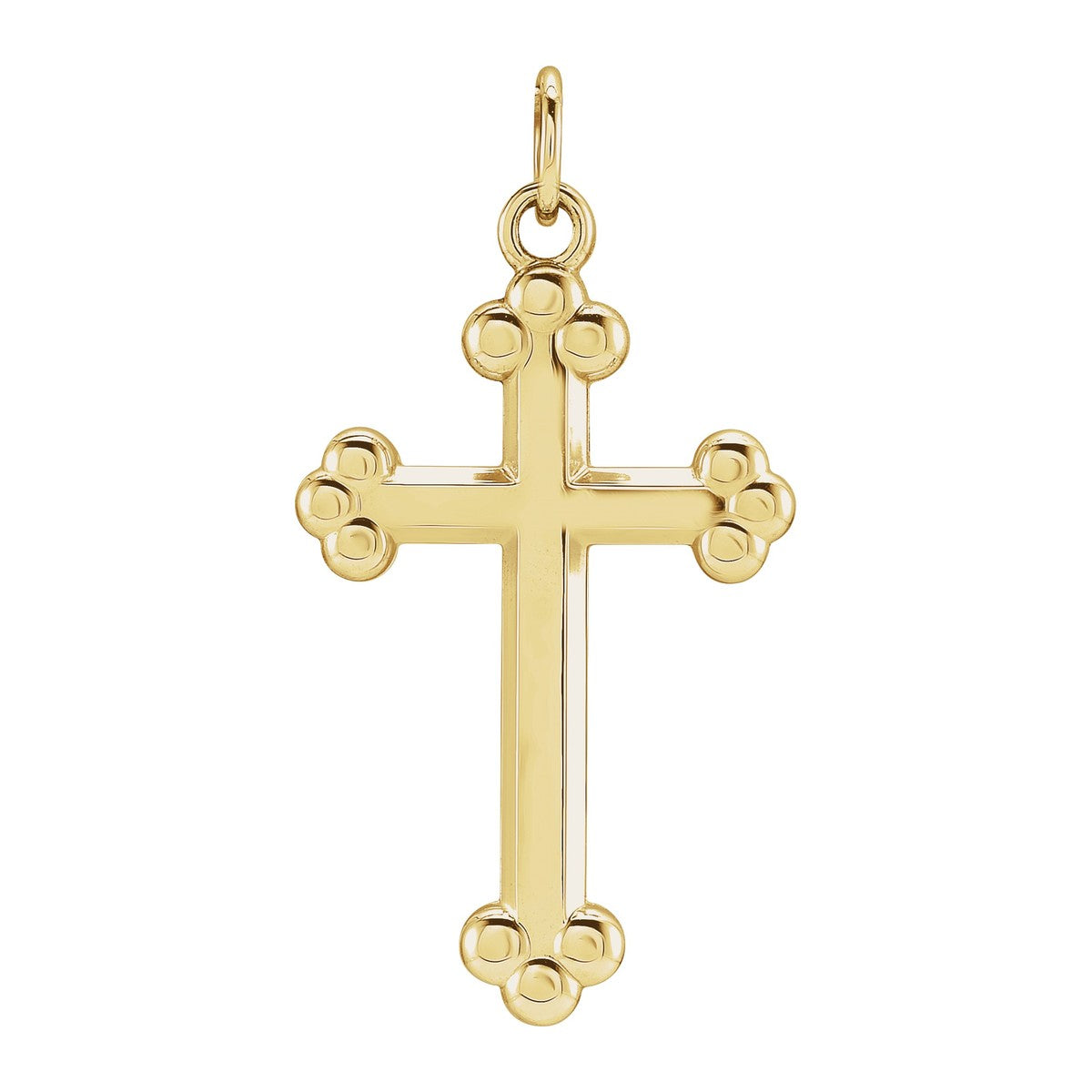 Open Budded Cross Pendant