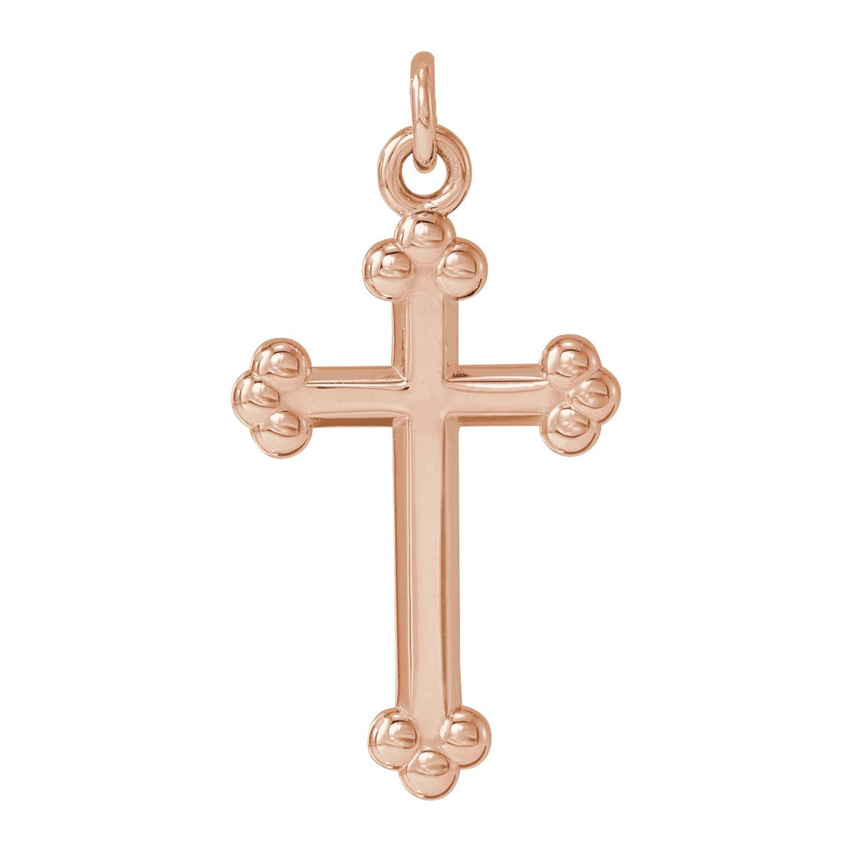 Open Budded Cross Pendant
