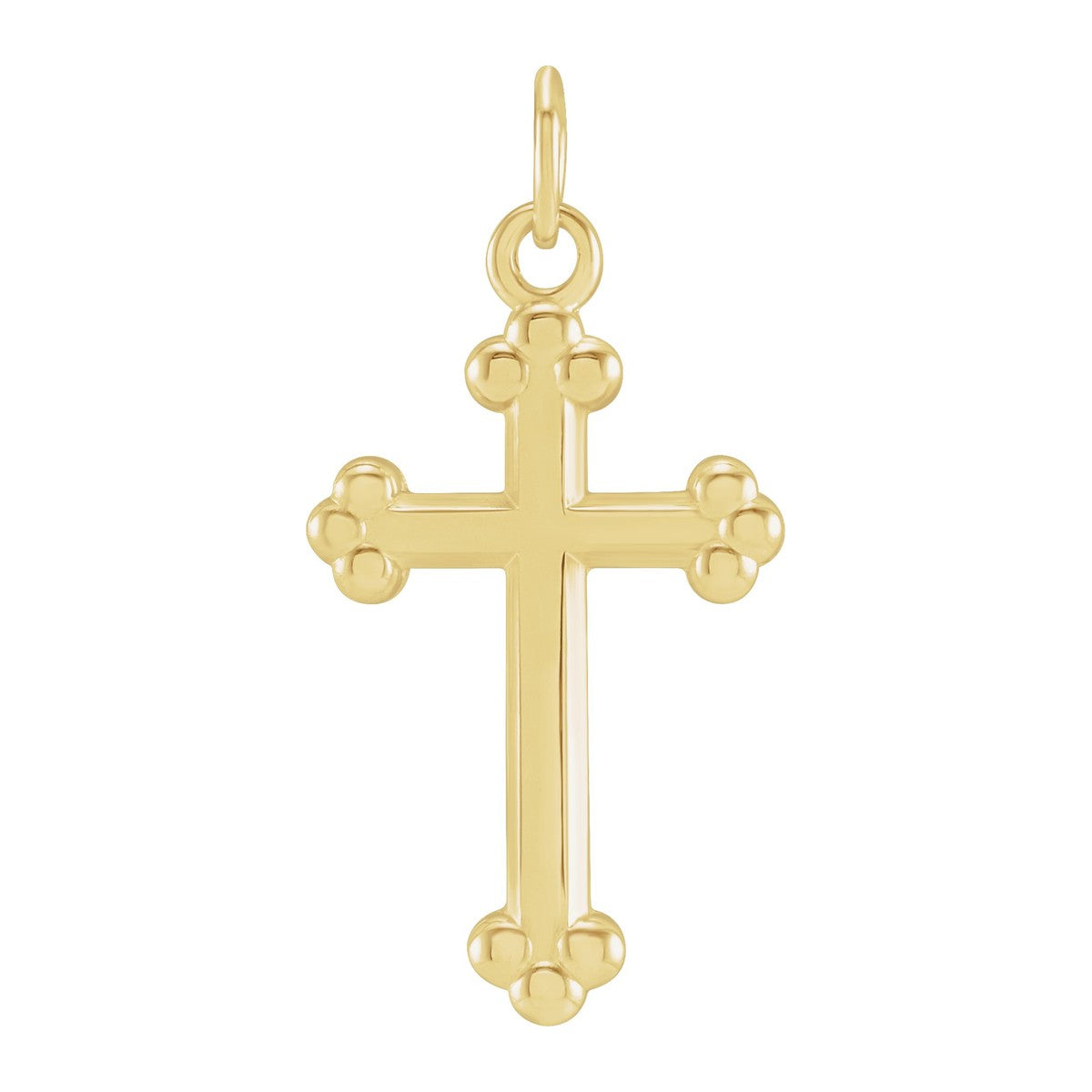 Open Budded Cross Pendant