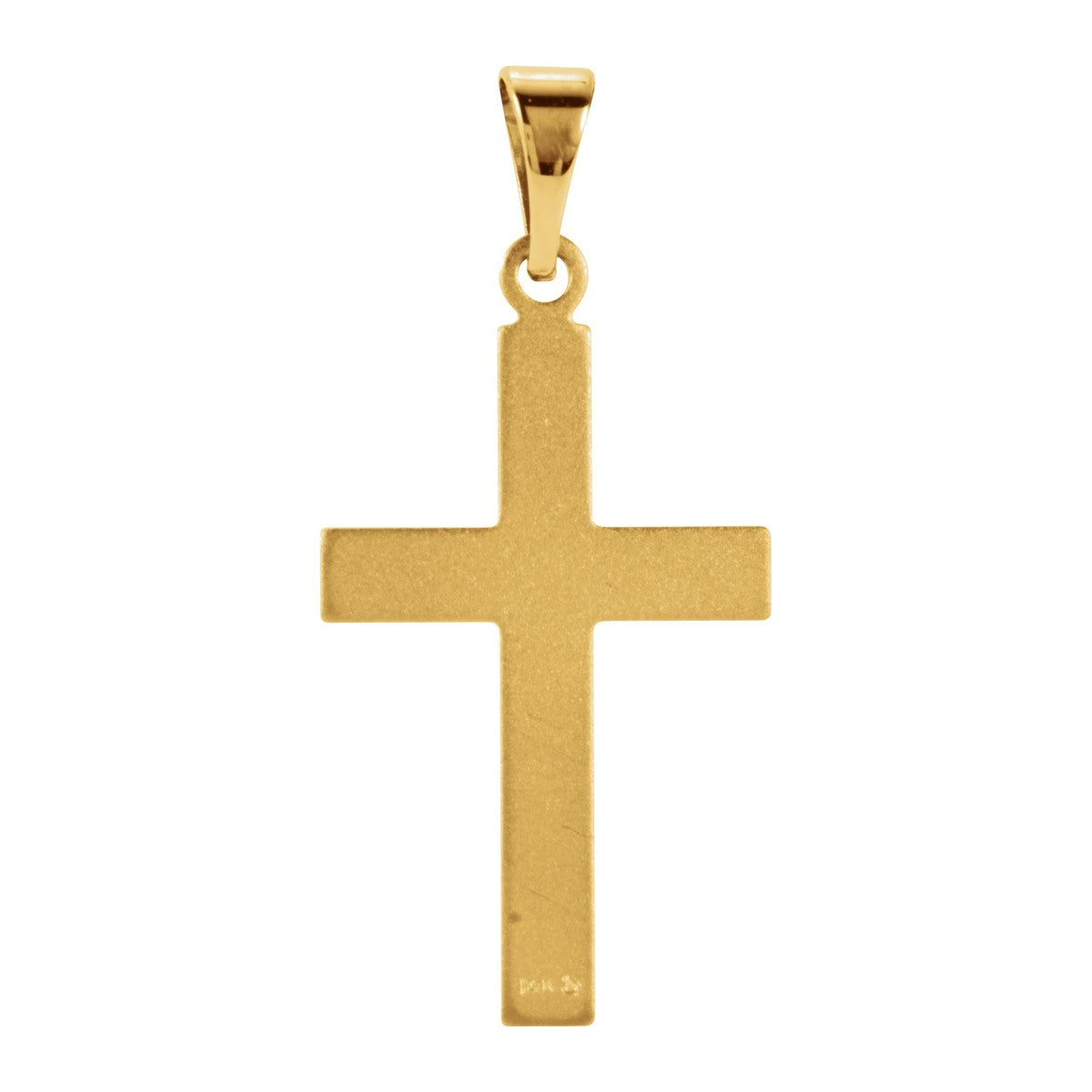 Satin-Finish Cross Pendant
